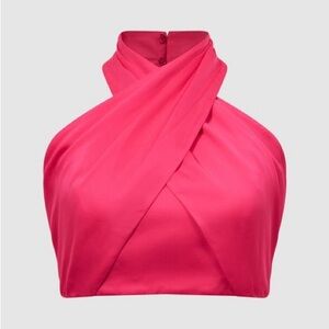 Reiss Cropped Halter Occasion Top Size 14